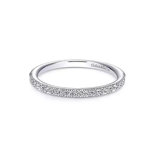 Gabriel & Co. White Gold Diamond Band Rasmussen Diamonds Mount Pleasant, WI