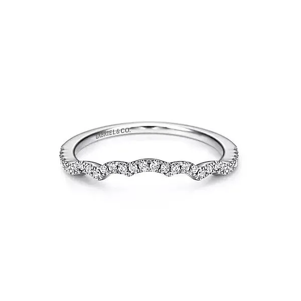 Gabriel & Co. White Gold Diamond Band Rasmussen Diamonds Mount Pleasant, WI