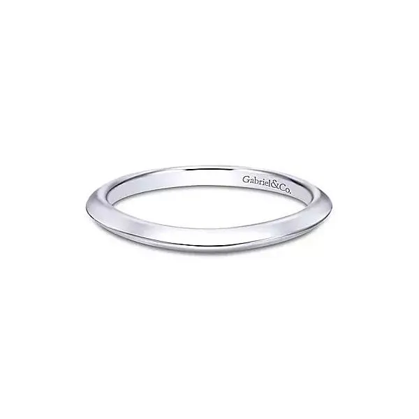 Gabriel & Co. White Gold Band Rasmussen Diamonds Mount Pleasant, WI