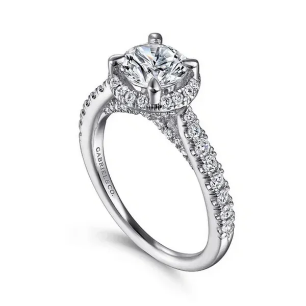 Gabriel and Co. 1 CT Round Diamond Engagement Ring Mounting Rasmussen Diamonds Mount Pleasant, WI