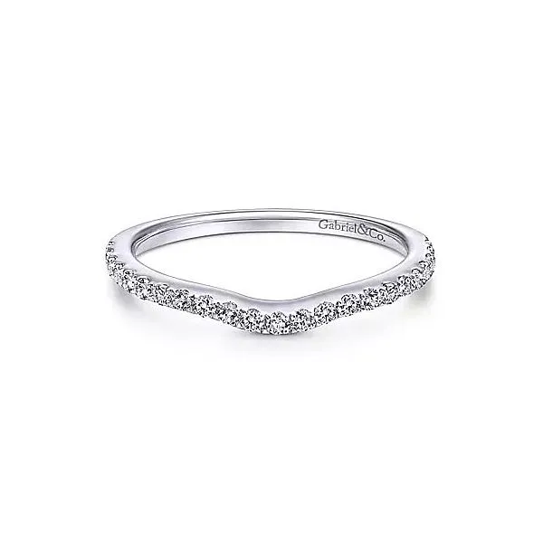 Gabriel & Co. White Gold Diamond Band Rasmussen Diamonds Mount Pleasant, WI