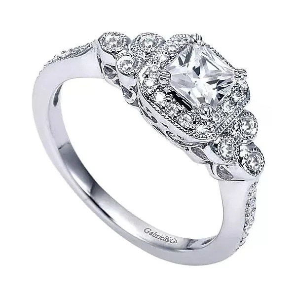 Gabriel & Co. White Gold Diamond Ring Rasmussen Diamonds Mount Pleasant, WI