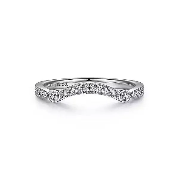 Gabriel & Co. White Gold Diamond Band Rasmussen Diamonds Mount Pleasant, WI