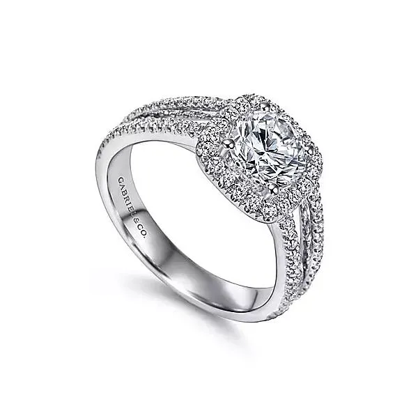 Gabriel & Co. White Gold Diamond Ring Rasmussen Diamonds Mount Pleasant, WI