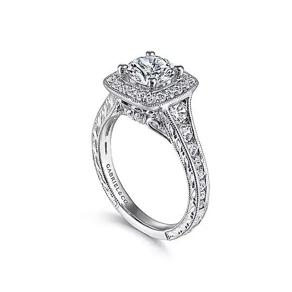 Gabriel & Co. White Gold Diamond Ring Rasmussen Diamonds Mount Pleasant, WI