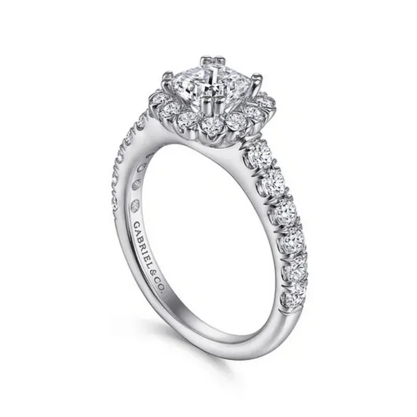 Gabriel and Co. 1 CT Round Diamond Engagement Ring Mounting Rasmussen Diamonds Mount Pleasant, WI