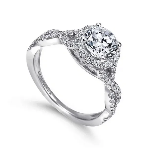 Gabriel and Co. 1 CT Round Diamond Engagement Ring Mounting Rasmussen Diamonds Mount Pleasant, WI
