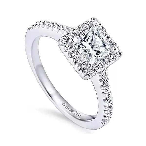 Gabriel & Co. White Gold Diamond Ring Rasmussen Diamonds Mount Pleasant, WI