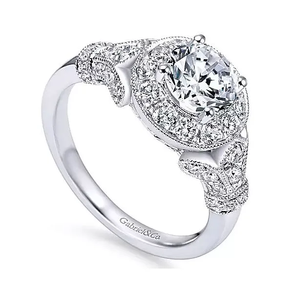 Gabriel & Co. White Gold Diamond Ring Rasmussen Diamonds Mount Pleasant, WI