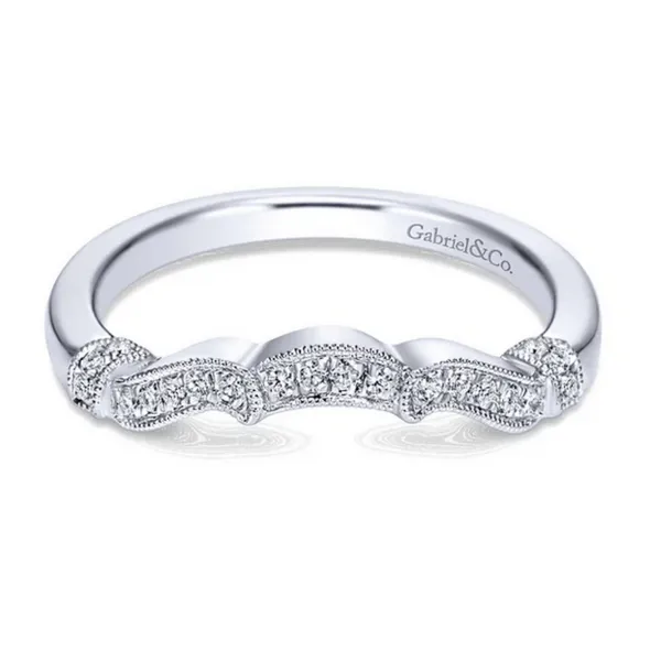 Gabriel and Co. 0.10 CT Diamond Wedding Band Rasmussen Diamonds Mount Pleasant, WI