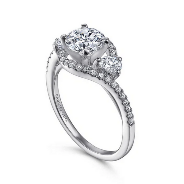 Gabriel and Co. 1 CT Three Stone Diamond Engagement Ring Rasmussen Diamonds Mount Pleasant, WI