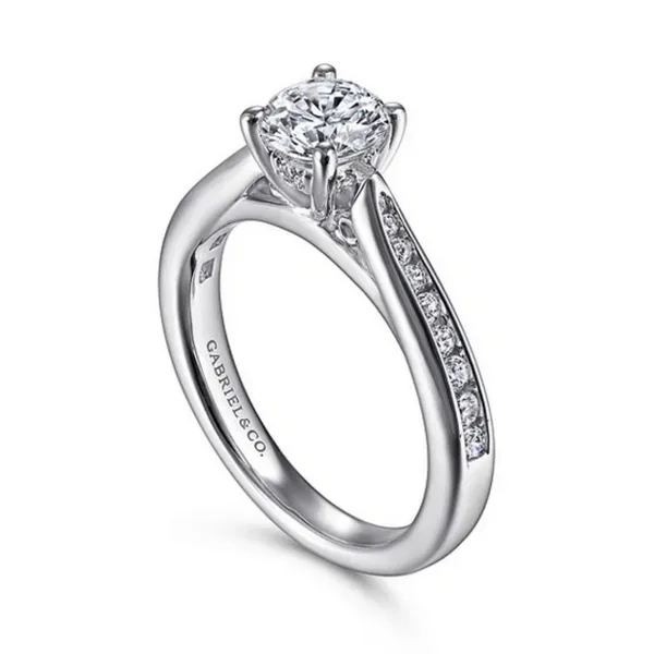 Gabriel and Co. 0.75 CT Round Diamond Engagement Ring Mounting Rasmussen Diamonds Mount Pleasant, WI