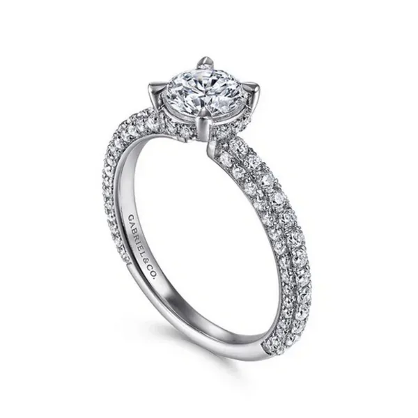 Gabriel and Co. 3/4 CT Round Diamond Engagement Ring Mounting Rasmussen Diamonds Mount Pleasant, WI