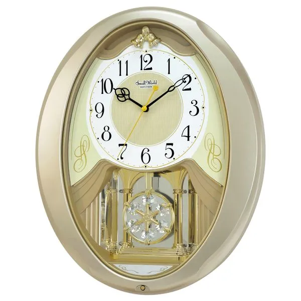 Champagne Snowflake Rose Gold Clock Rasmussen Jewelers Spanish Fork, UT