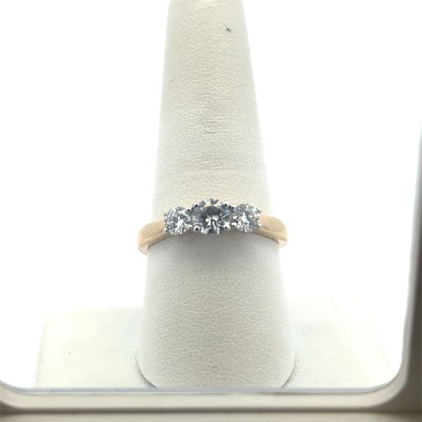 Lab Three Stone Engagement Ring Rasmussen Jewelers Spanish Fork, UT