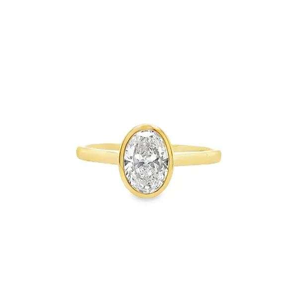 Lab Oval Bezel Engagement Ring Rasmussen Jewelers Spanish Fork, UT
