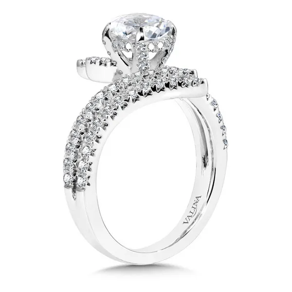 White Gold Diamond Bypass Ring Image 2 Rasmussen Jewelers Spanish Fork, UT
