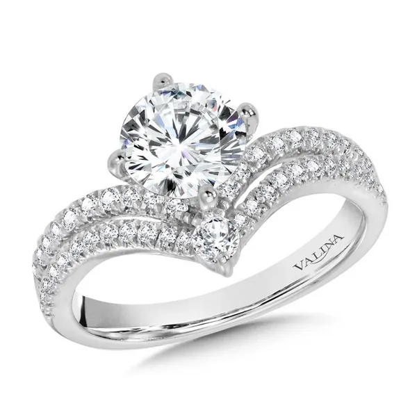 White Gold Double Row Chevron Ring Image 2 Rasmussen Jewelers Spanish Fork, UT