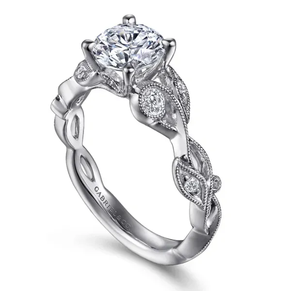 White Gold Floral Ring Image 2 Rasmussen Jewelers Spanish Fork, UT