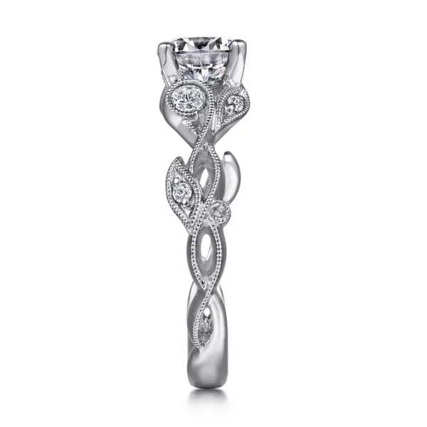 White Gold Floral Ring Image 4 Rasmussen Jewelers Spanish Fork, UT