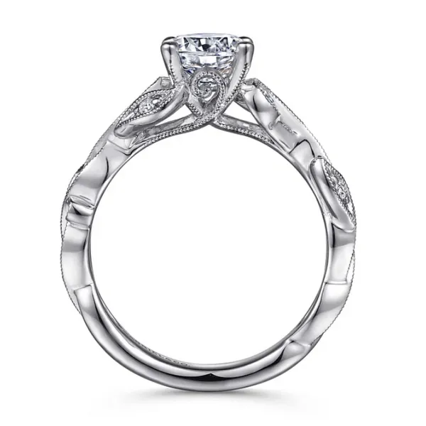 White Gold Floral Ring Image 5 Rasmussen Jewelers Spanish Fork, UT