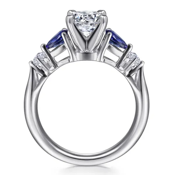 Five Stone Sapphire and Diamond Ring Image 5 Rasmussen Jewelers Spanish Fork, UT