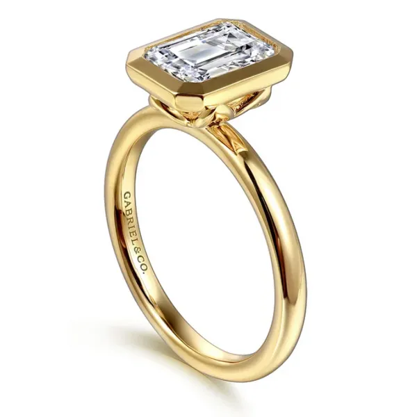 Yellow Gold Bezel Set Solitaire Ring Image 2 Rasmussen Jewelers Spanish Fork, UT