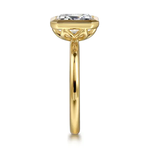 Yellow Gold Bezel Set Solitaire Ring Image 4 Rasmussen Jewelers Spanish Fork, UT