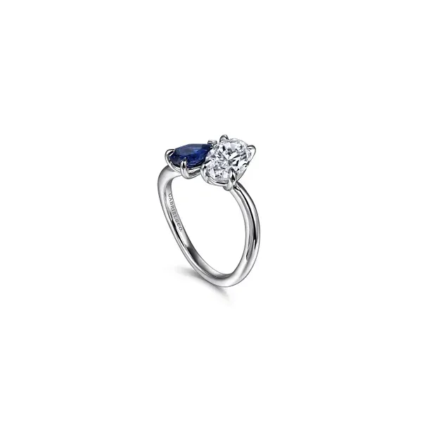 White Gold Two-Stone Engagement Style Ring Image 2 Rasmussen Jewelers Spanish Fork, UT