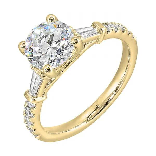 Diamond Ring With Baguette On Side Rasmussen Jewelers Spanish Fork, UT