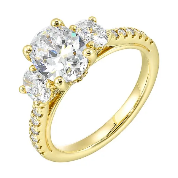 Three Stone oval Diamond Ring Rasmussen Jewelers Spanish Fork, UT