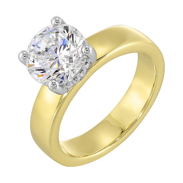 Round With Hidden Halo Engagement Ring Rasmussen Jewelers Spanish Fork, UT