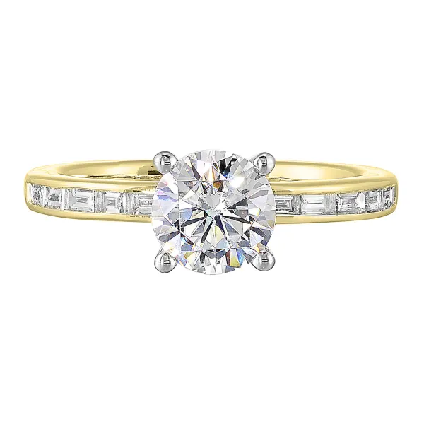 Round Diamond With Bagettes on Band Rasmussen Jewelers Spanish Fork, UT
