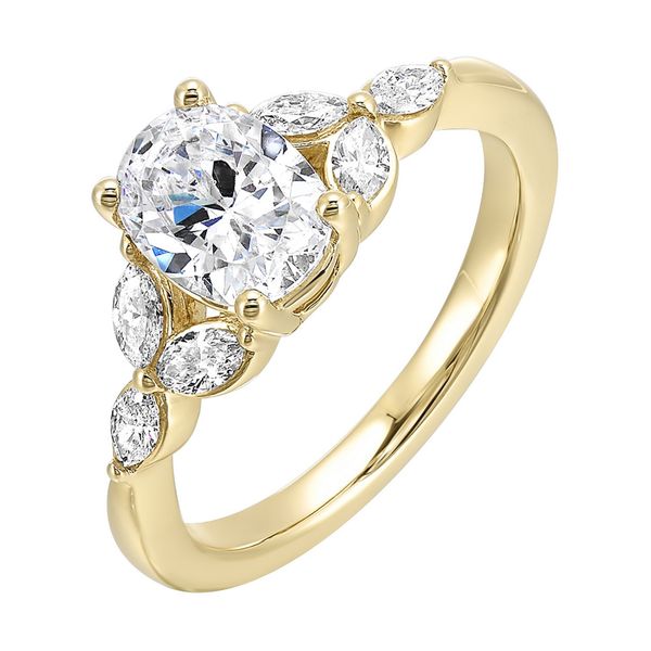 Yellow Gold Oval Diamond Ring Rasmussen Jewelers Spanish Fork, UT