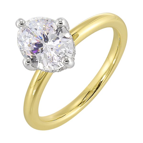 Oval With Hidden Halo Ring Rasmussen Jewelers Spanish Fork, UT
