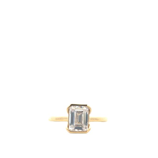 Emerald Bezel Engagement Ring Rasmussen Jewelers Spanish Fork, UT