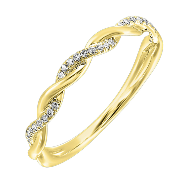 Yellow Gold Diamond Twist Ring Rasmussen Jewelers Spanish Fork, UT