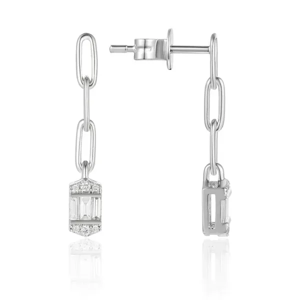 Chain Baguette Drop Earrings Rasmussen Jewelers Spanish Fork, UT