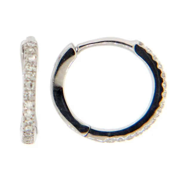 Diamond Huggie Hoops Rasmussen Jewelers Spanish Fork, UT