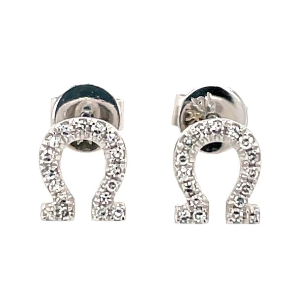 Diamond Horseshoe Stud Earrings Rasmussen Jewelers Spanish Fork, UT