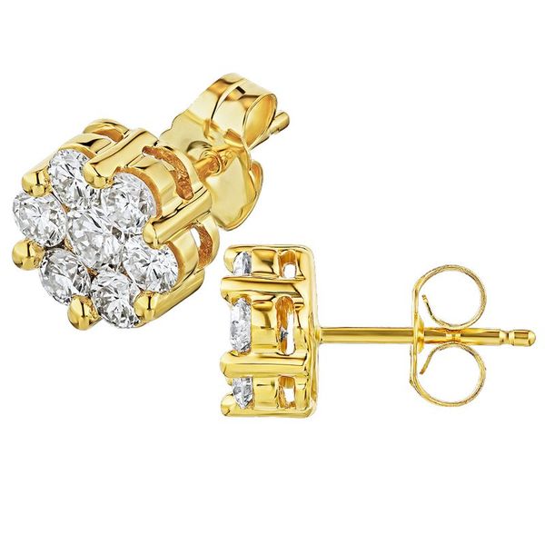 Diamond Cluster Earrings Rasmussen Jewelers Spanish Fork, UT