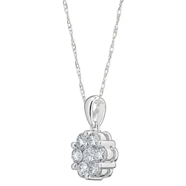 Diamond Miracle Plate Flower Cluster Image 2 Rasmussen Jewelers Spanish Fork, UT