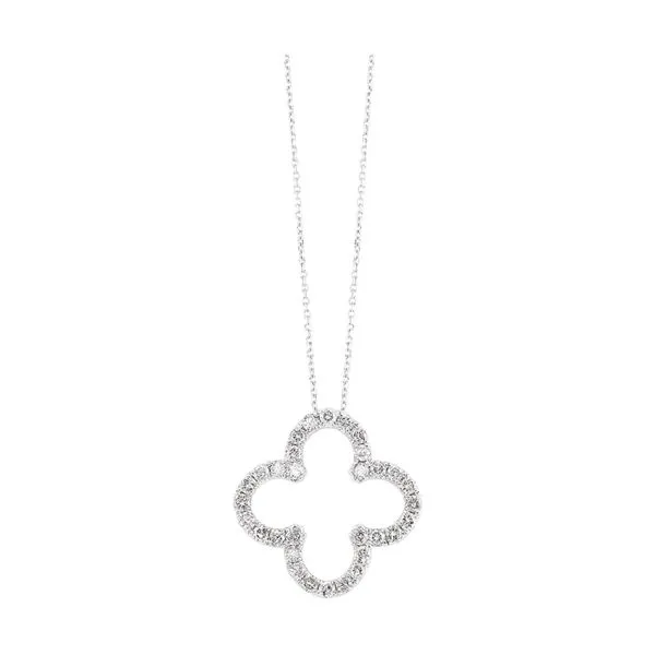 White Gold Diamond Clover Pendant Rasmussen Jewelers Spanish Fork, UT
