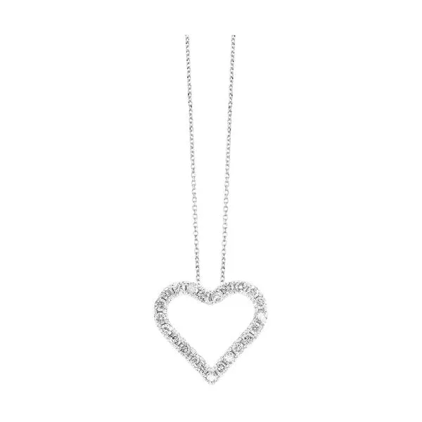 White Gold Diamond Heart Pendant Rasmussen Jewelers Spanish Fork, UT