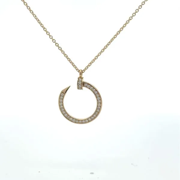 Yellow Gold Circular Diamond Pendant Rasmussen Jewelers Spanish Fork, UT