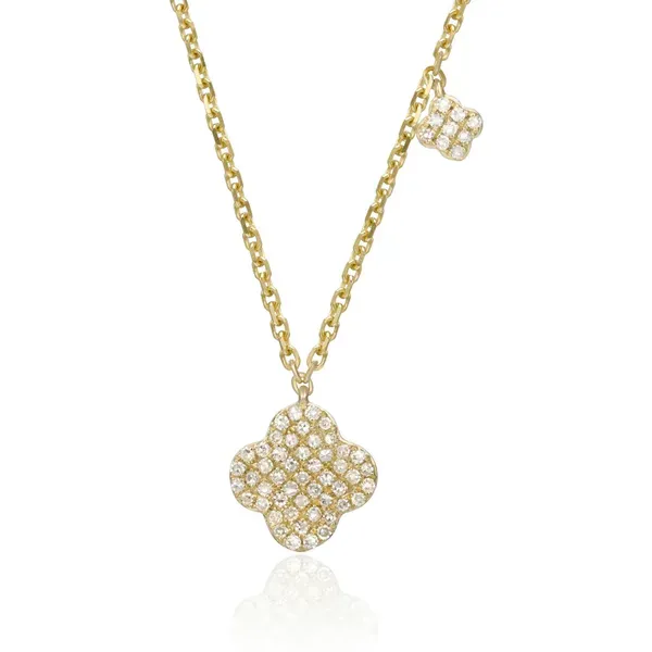 Pave Clover Diamond Pendant Rasmussen Jewelers Spanish Fork, UT