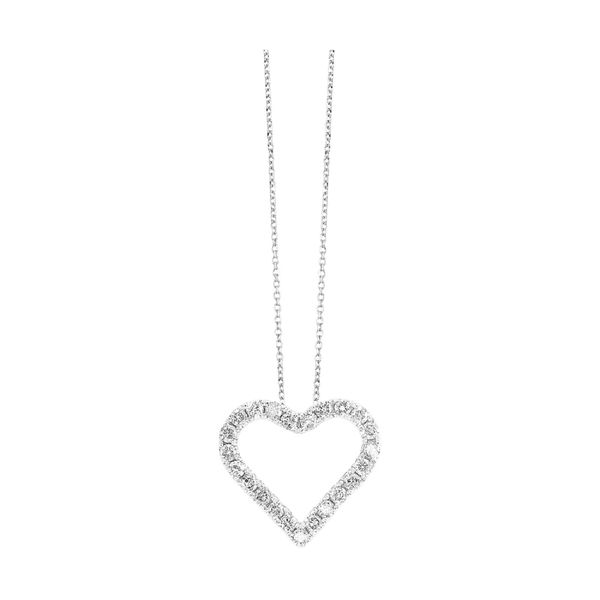 White Gold Diamond Heart Pendant Rasmussen Jewelers Spanish Fork, UT