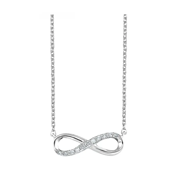 Sterling Silver Diamond Infinite Necklace Rasmussen Jewelers Spanish Fork, UT