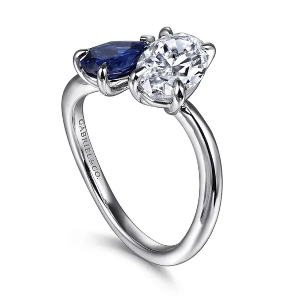 White Gold Two Stone Ring Image 2 Rasmussen Jewelers Spanish Fork, UT