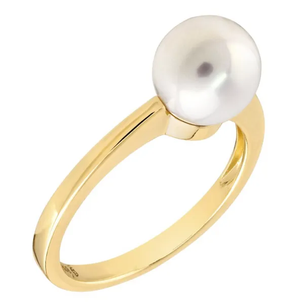 Timeless Yellow Gold Pearl Ring Image 2 Rasmussen Jewelers Spanish Fork, UT